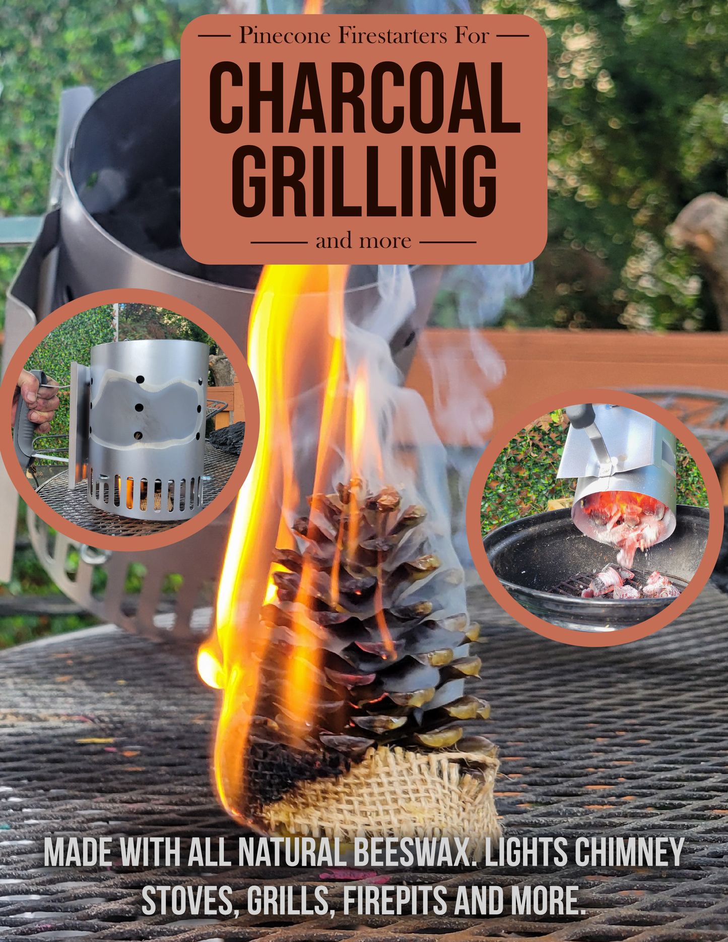 Beeswax Dipped Pinecone Firestarter | 12 pack