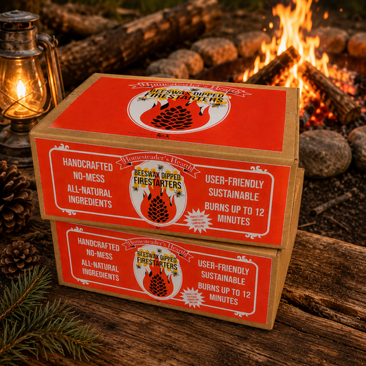 Beeswax-Dipped Pinecone Firestarter | 12 pack