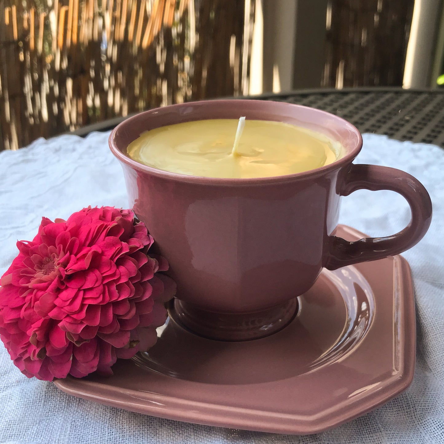 Beeswax Teacup Candle (6oz)