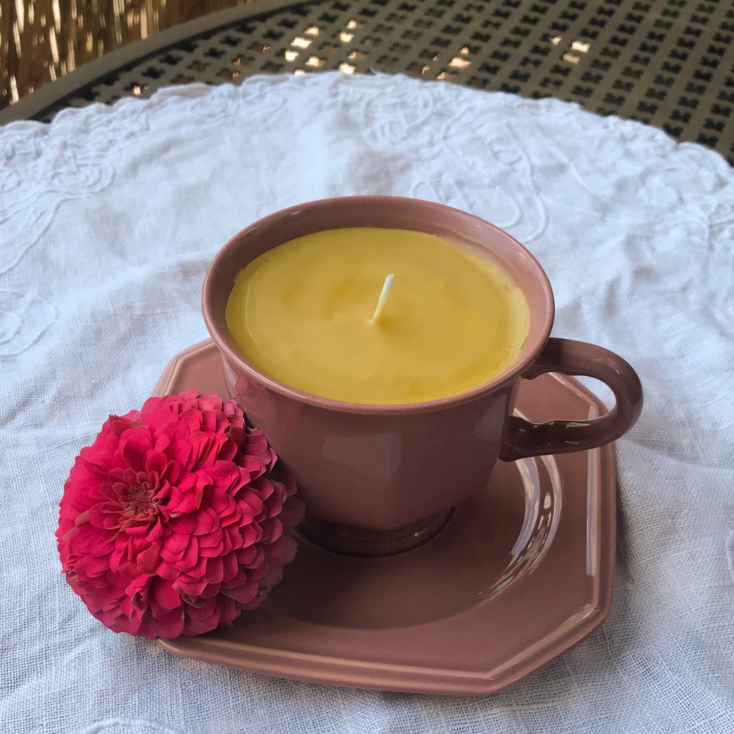 Beeswax Teacup Candle (6oz)