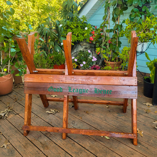 Foldable Sawbuck with Removable Tabletop
