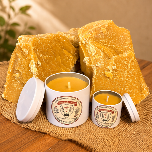 Homesteader's Hearth Mosquito Repellent Candle