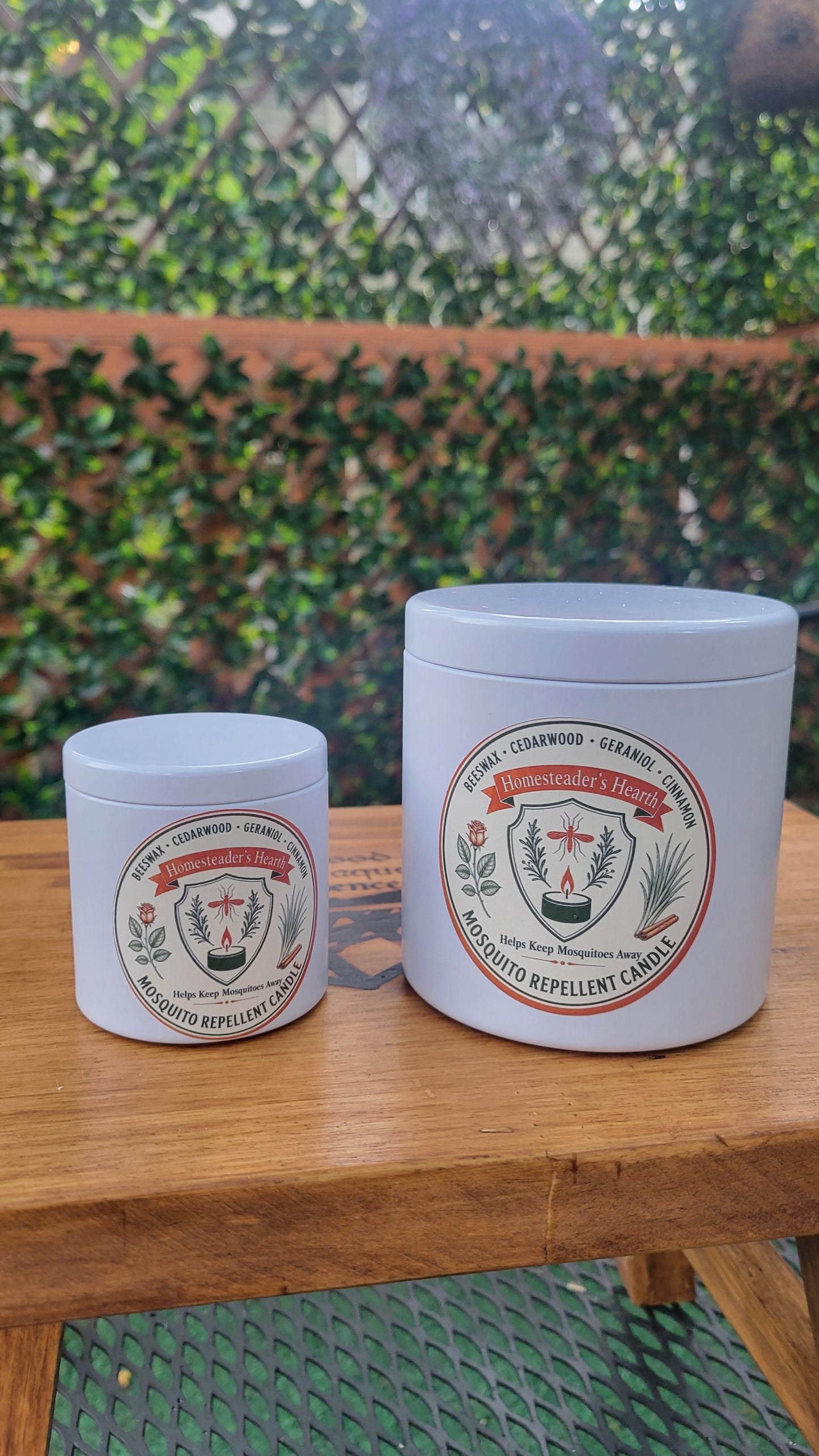Homesteader's Hearth Mosquito Repellant Candle