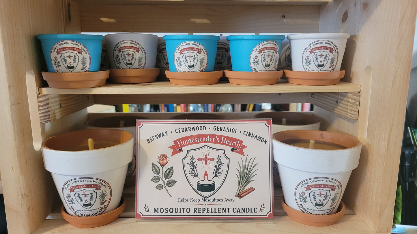 Homesteader's Hearth Mosquito Repellant Candle